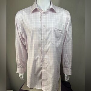 Jos. A Bank Pink Plaid Shirt